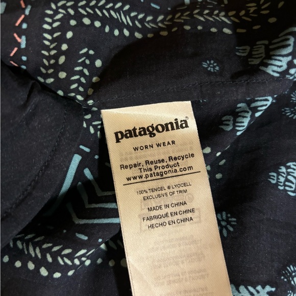 Patagonia Midi Dress, new without tags, navy blue, small size - Picture 10 of 11